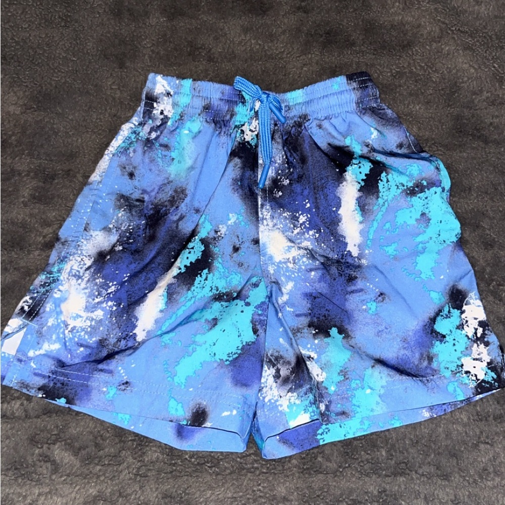 Athletic Works Blue and Black Swim Shorts